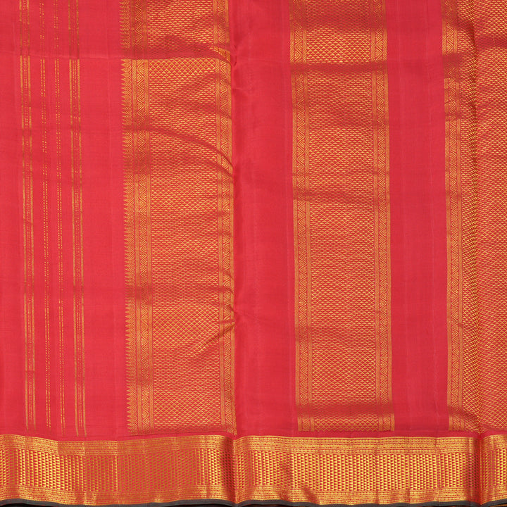 Hayagrivas Handloom Red Ten Yards Silk Saree KBF242E1-1