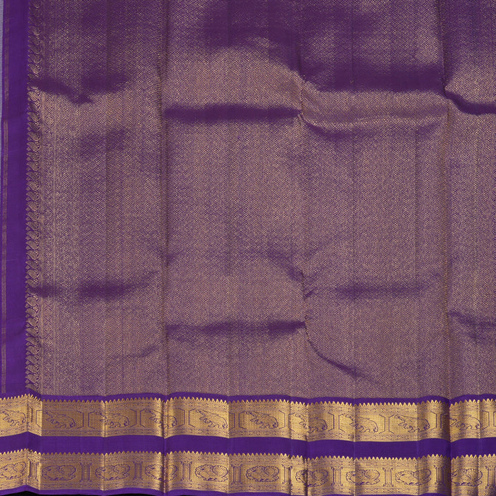 Hayagrivas Handloom Mild Onion Pink Kanjivaram Silk Saree with Purple Border KBF244E1-1