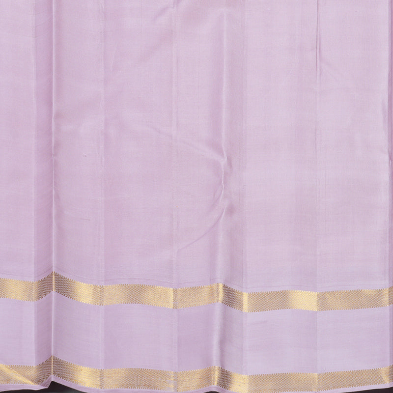Hayagrivas Handloom Cream &amp; Peach Checks Kanjivaram Silk Saree KBF244E3-1