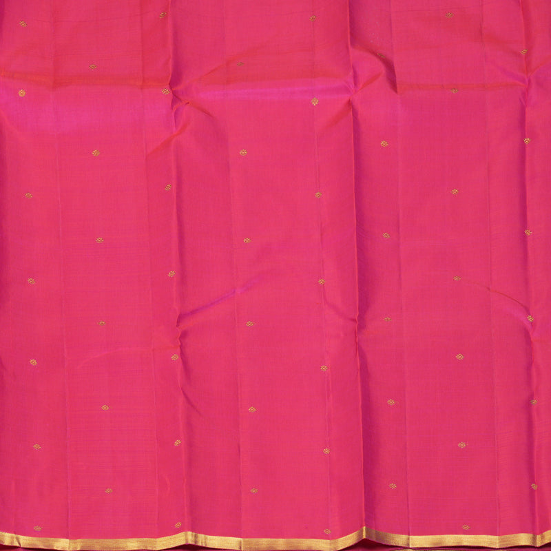 Hayagrivas Handloom Rani Pink Kanjivaram Silk Saree KBF245E1-1