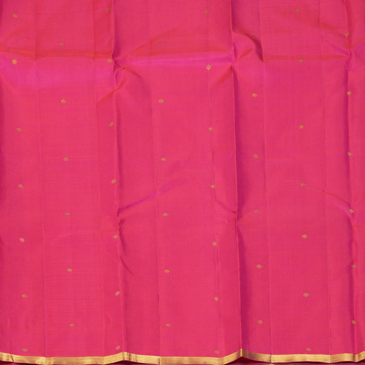 Hayagrivas Handloom Rani Pink Kanjivaram Silk Saree KBF245E1-1