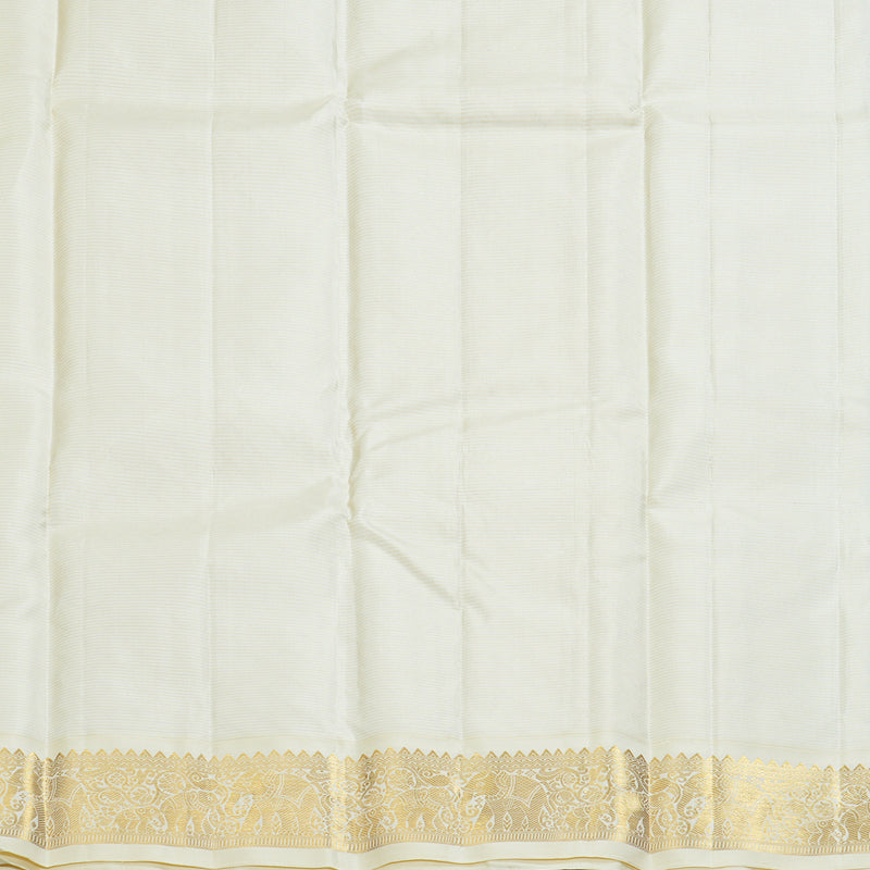 Hayagrivas Handloom Wine Purple Kanjivaram Silk Saree with Half-White Border KBF246E2-10