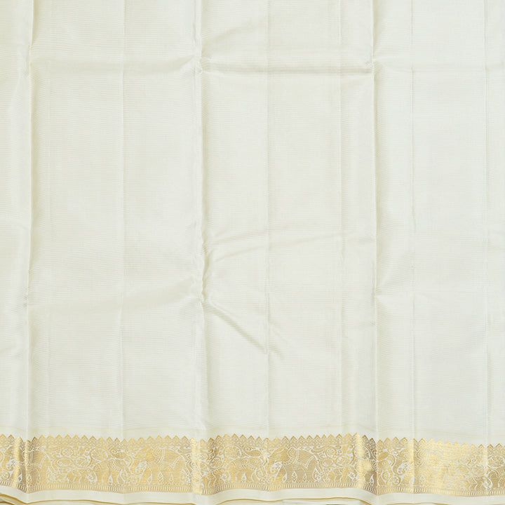 Hayagrivas Handloom Wine Purple Kanjivaram Silk Saree with Half-White Border KBF246E2-10