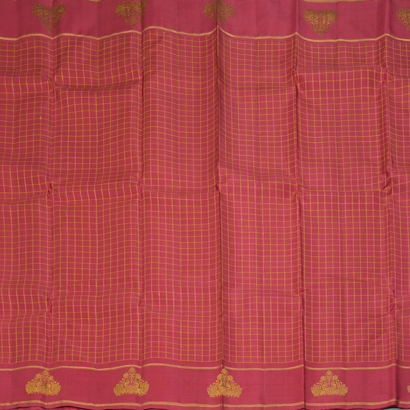 Hayagrivas Handloom Maroon Kanjivaram Silk Saree KBF249E2-1