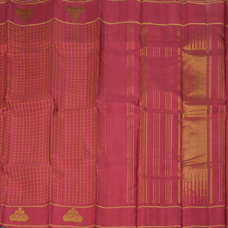 Hayagrivas Handloom Maroon Kanjivaram Silk Saree KBF249E2-1