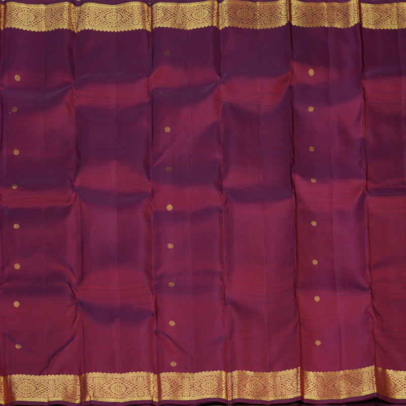 Hayagrivas Handloom Wine Maroon Kanjivaram Silk Saree KBF24D1-12