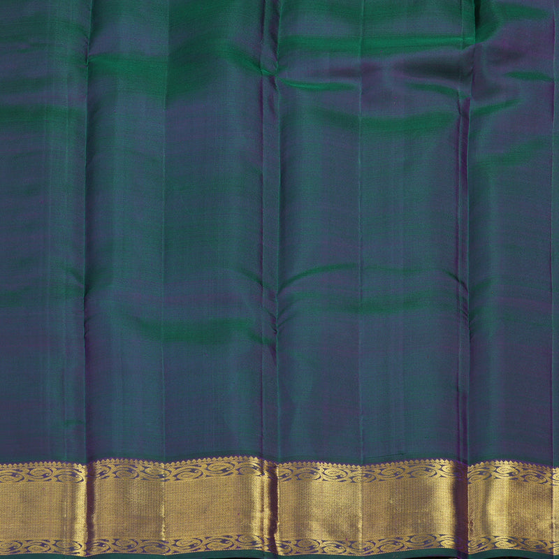 Hayagrivas Handloom Purple Kanjivaram Silk Saree with Mayilkazhuthu Border KBF24D1-16