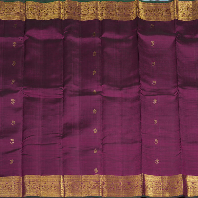 Hayagrivas Handloom Violet Kanjivaram Silk Saree KBF24D1-28