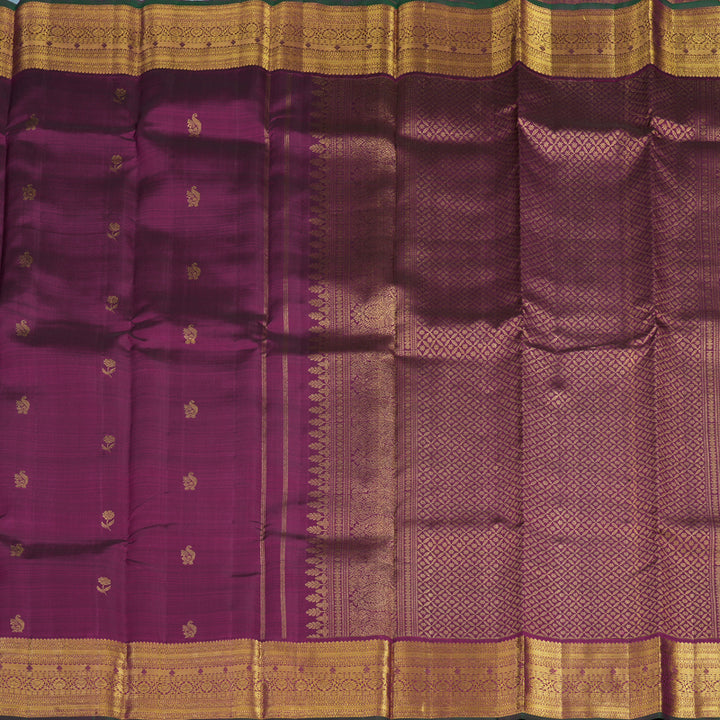 Hayagrivas Handloom Violet Kanjivaram Silk Saree KBF24D1-28