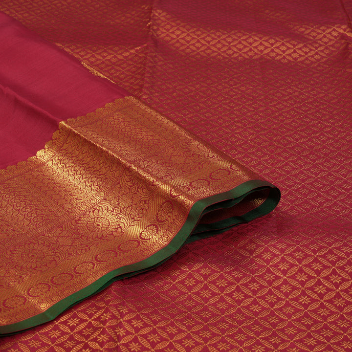 Hayagrivas Handloom Red Kanjivaram Silk Saree KBF24D1-8