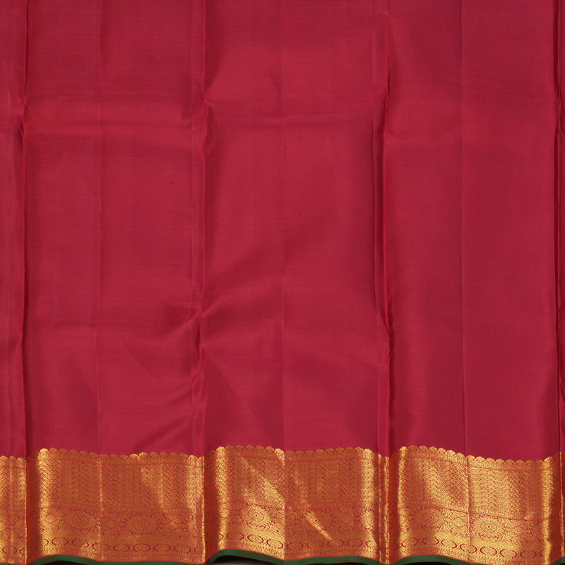 Hayagrivas Handloom Red Kanjivaram Silk Saree KBF24D1-8