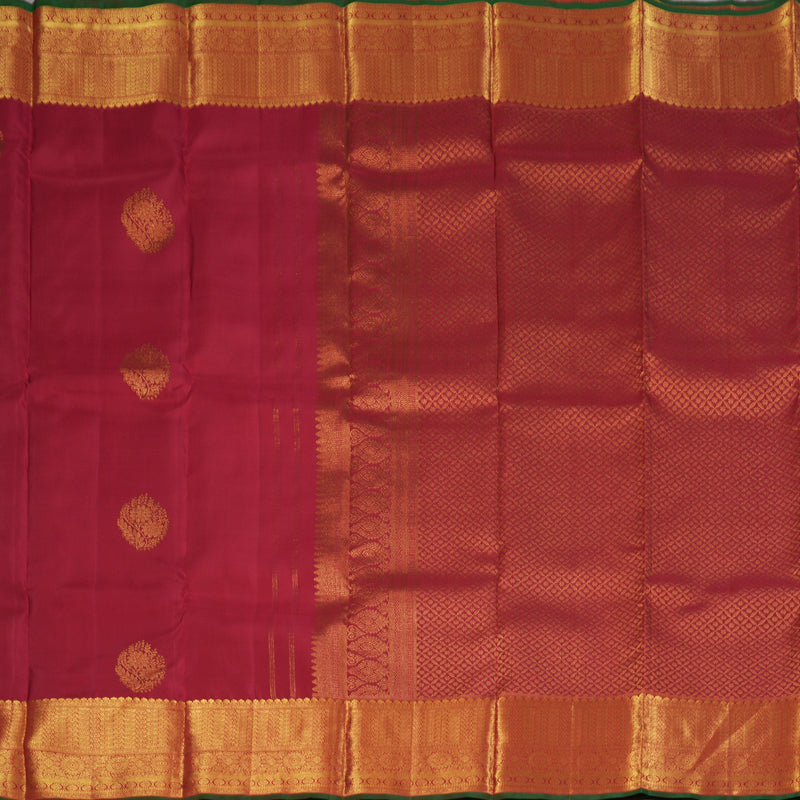 Hayagrivas Handloom Red Kanjivaram Silk Saree KBF24D1-8