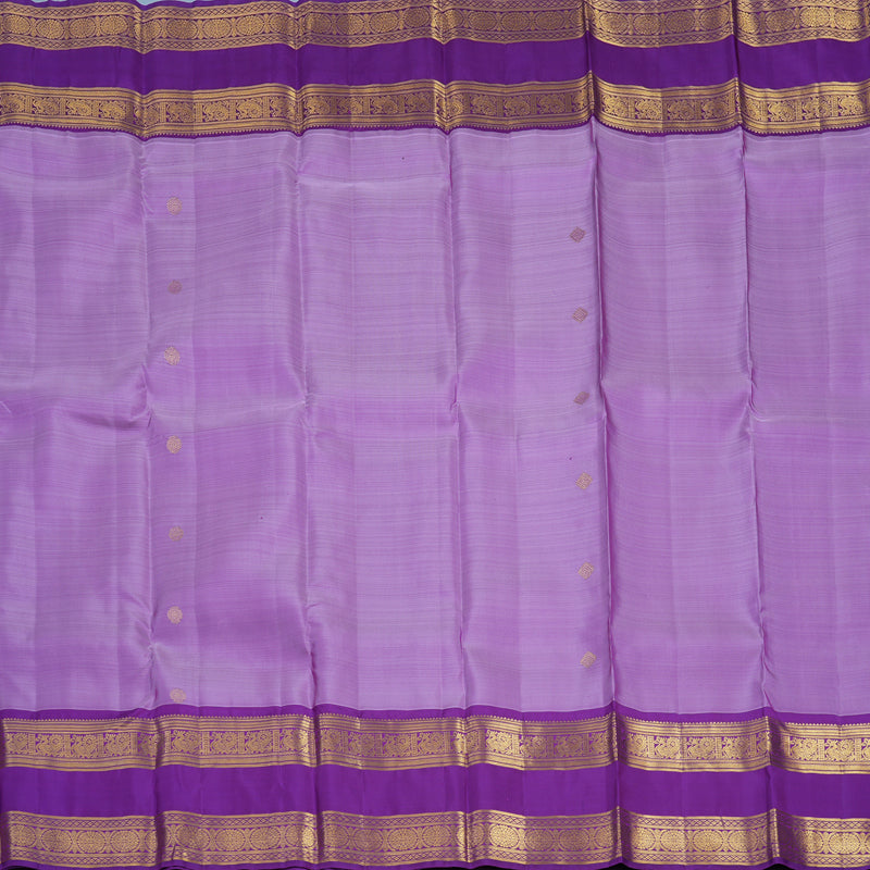 Hayagrivas Handloom Lavendar Kanjivaram Silk Saree with Purple Border KBF24D5-2