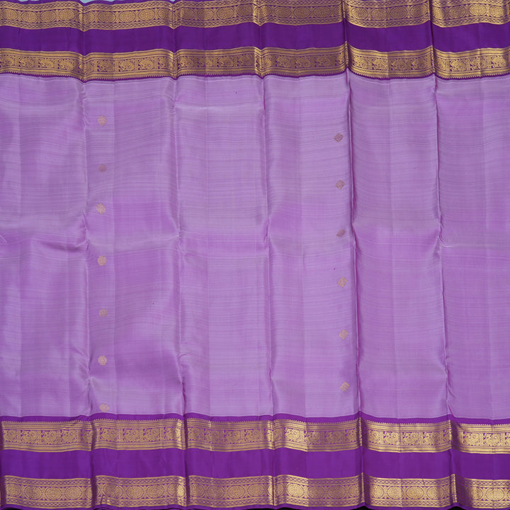 Hayagrivas Handloom Lavendar Kanjivaram Silk Saree with Purple Border KBF24D5-2