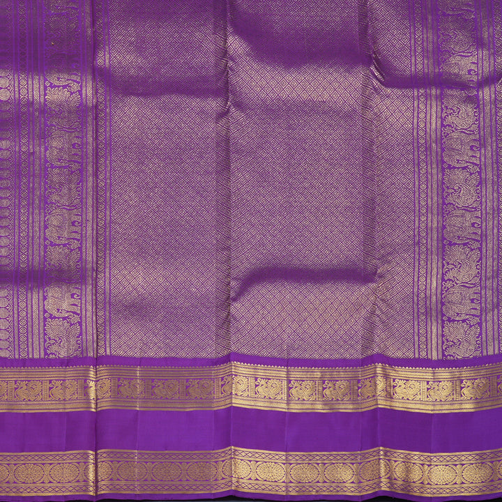 Hayagrivas Handloom Lavendar Kanjivaram Silk Saree with Purple Border KBF24D5-2