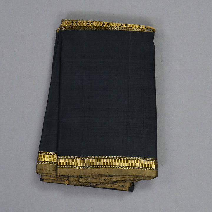 Hayagrivas Handloom Black Kanjivaram Silk Saree KBF250E12-1