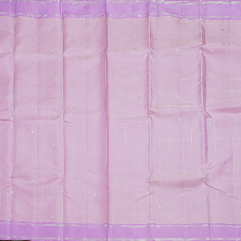 Hayagrivas Handloom Baby Pink Kanjivaram Silk Saree with Lilac Border KBF250E3-1