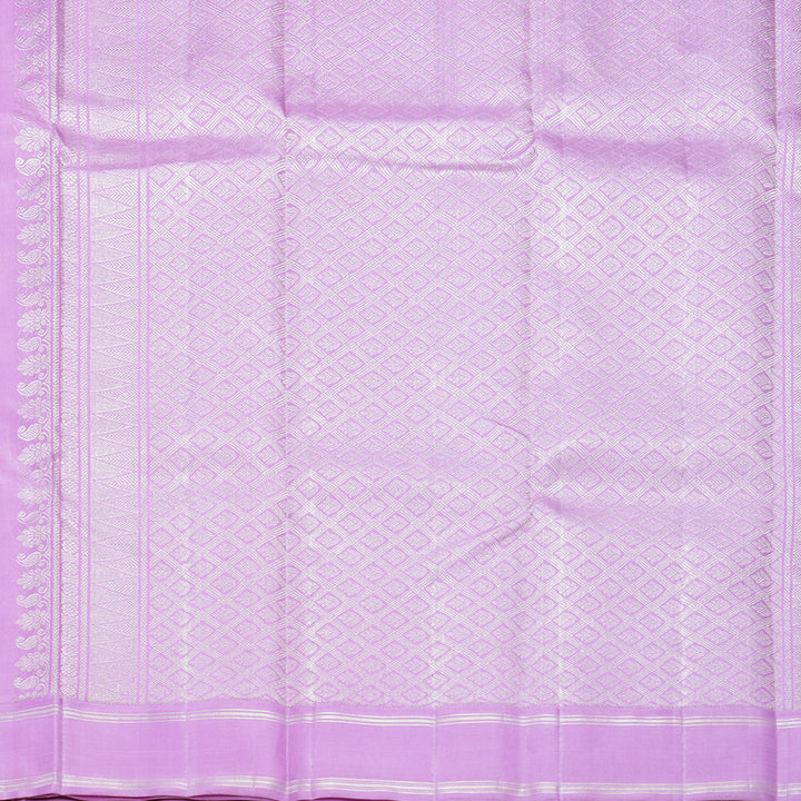 Hayagrivas Handloom Baby Pink Kanjivaram Silk Saree with Lilac Border KBF250E3-1