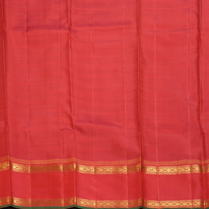 Hayagrivas Handloom Multicolour Checks Kanjivaram Silk Saree with Red Border KBF250E6-1