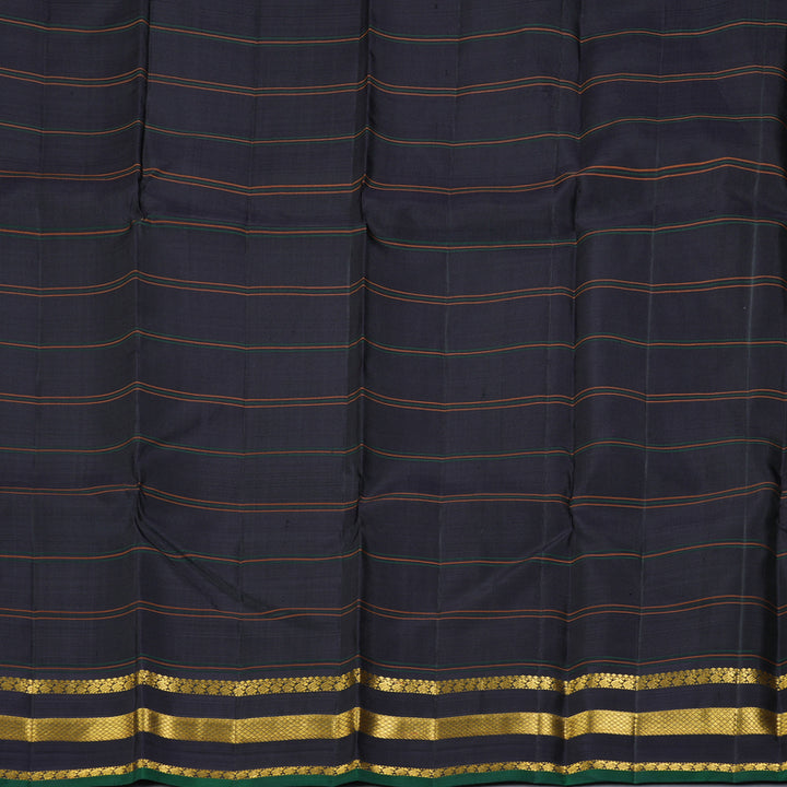 Hayagrivas Handloom Purple Kanjivaram Silk Saree with Deep Jamun Border KBF250E7-1