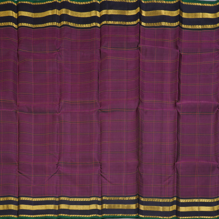 Hayagrivas Handloom Purple Kanjivaram Silk Saree with Deep Jamun Border KBF250E7-1