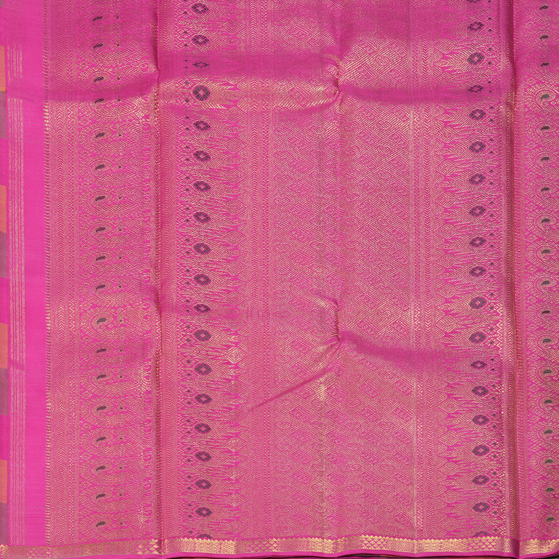 Hayagrivas Handloom Multicolour Checks Kanjivaram Silk Saree KBF251E1-1