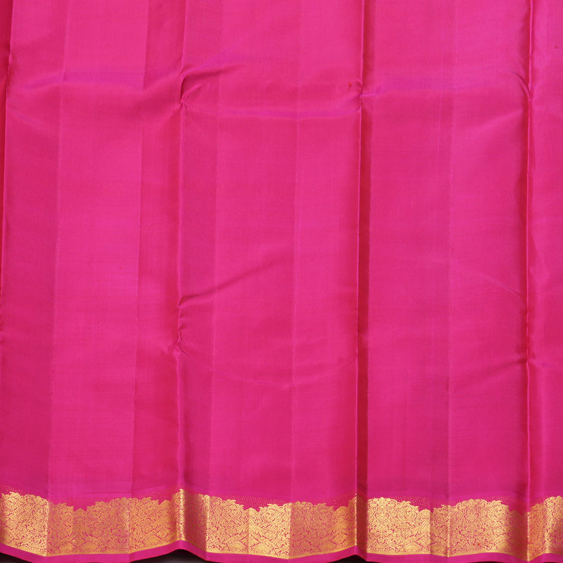 Hayagrivas Handloom Yellow Kanjivaram Silk Saree with Multicolour Border KBF251E7-1