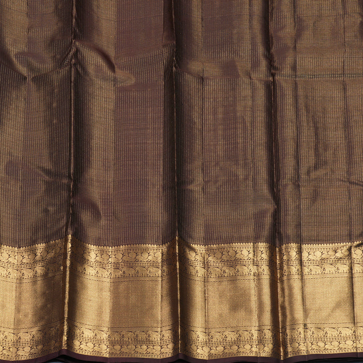 Hayagrivas Handloom Deep Snuff Kanjivaram Silk Saree KBF257E12-2