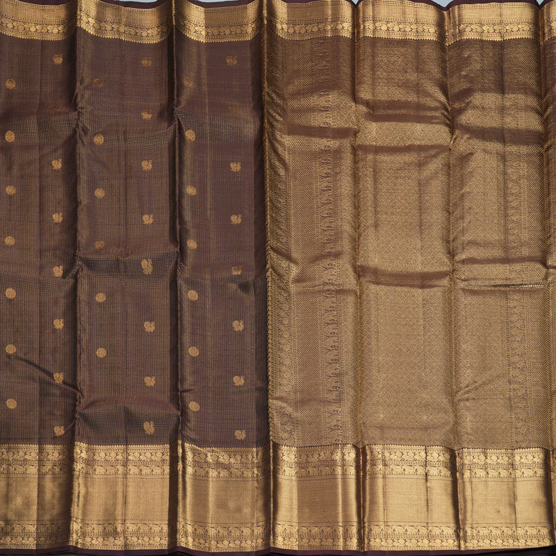 Hayagrivas Handloom Deep Snuff Kanjivaram Silk Saree KBF257E12-2