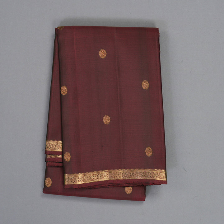 Hayagrivas Handloom Wine Maroon Kanjivaram Silk Saree KBF257E2-2