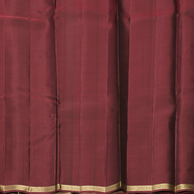 Hayagrivas Handloom Wine Maroon Kanjivaram Silk Saree KBF257E2-2