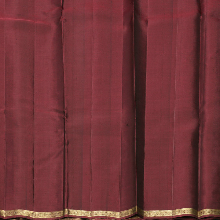 Hayagrivas Handloom Wine Maroon Kanjivaram Silk Saree KBF257E2-2