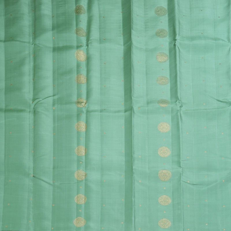 Hayagrivas Handloom Pastel Green Kanjivaram Silk Saree KBF257E24-3