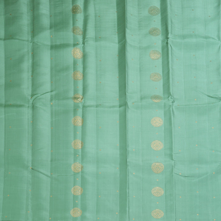 Hayagrivas Handloom Pastel Green Kanjivaram Silk Saree KBF257E24-3