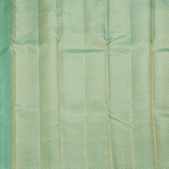 Hayagrivas Handloom Pastel Green Kanjivaram Silk Saree KBF257E24-3