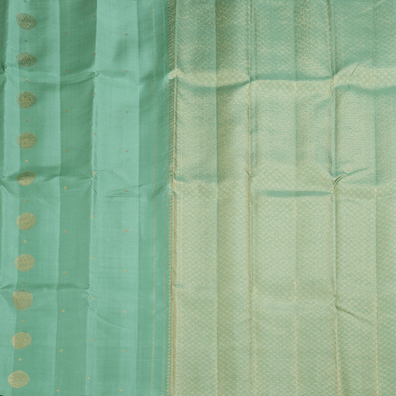 Hayagrivas Handloom Pastel Green Kanjivaram Silk Saree KBF257E24-3