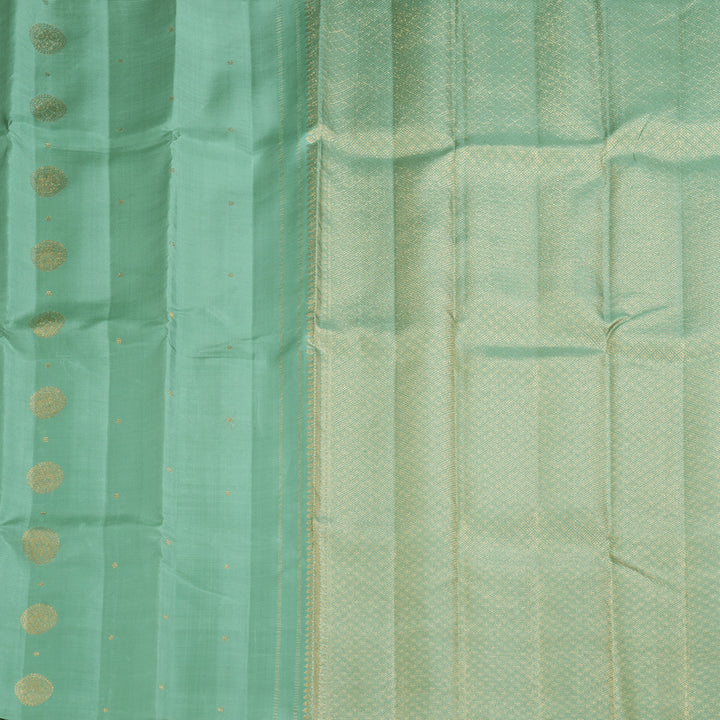 Hayagrivas Handloom Pastel Green Kanjivaram Silk Saree KBF257E24-3