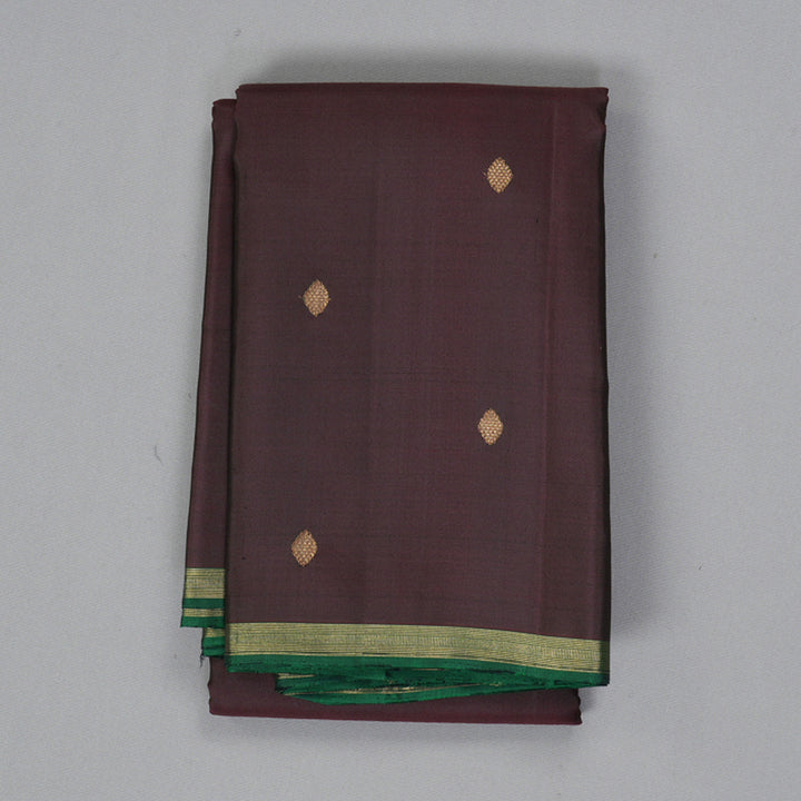Hayagrivas Handloom Deep Snuff Kanjivaram Silk Saree KBF257E24-5