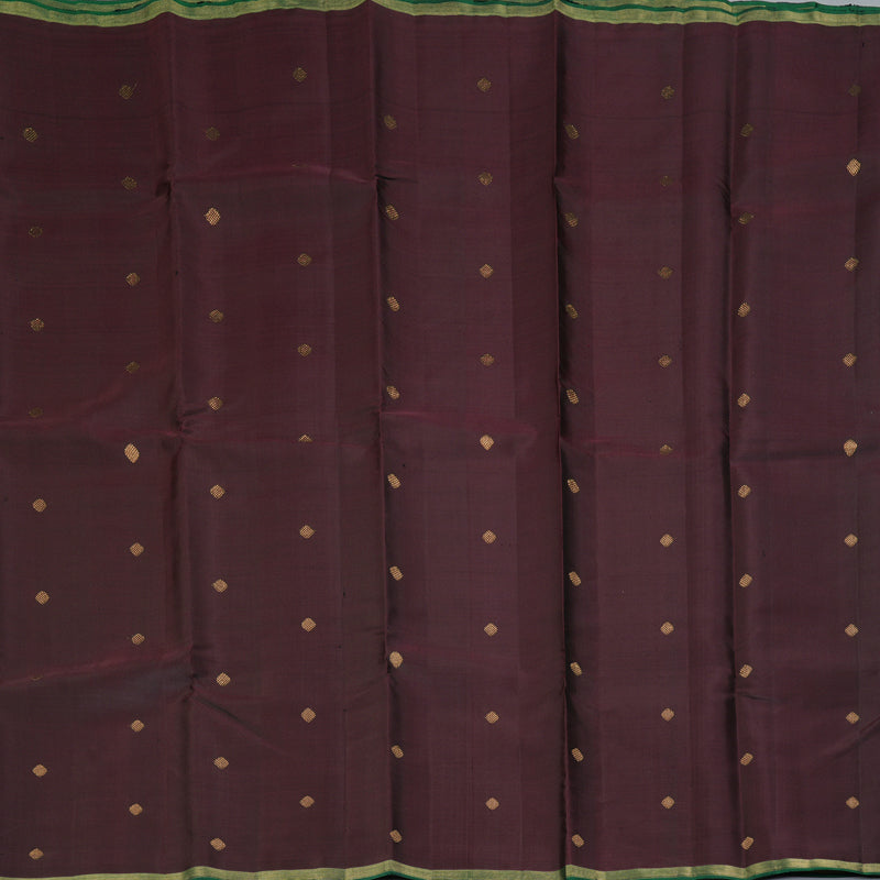 Hayagrivas Handloom Deep Snuff Kanjivaram Silk Saree KBF257E24-5