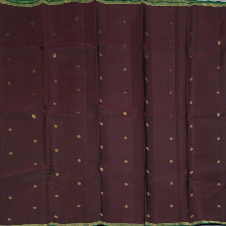 Hayagrivas Handloom Deep Snuff Kanjivaram Silk Saree KBF257E24-5