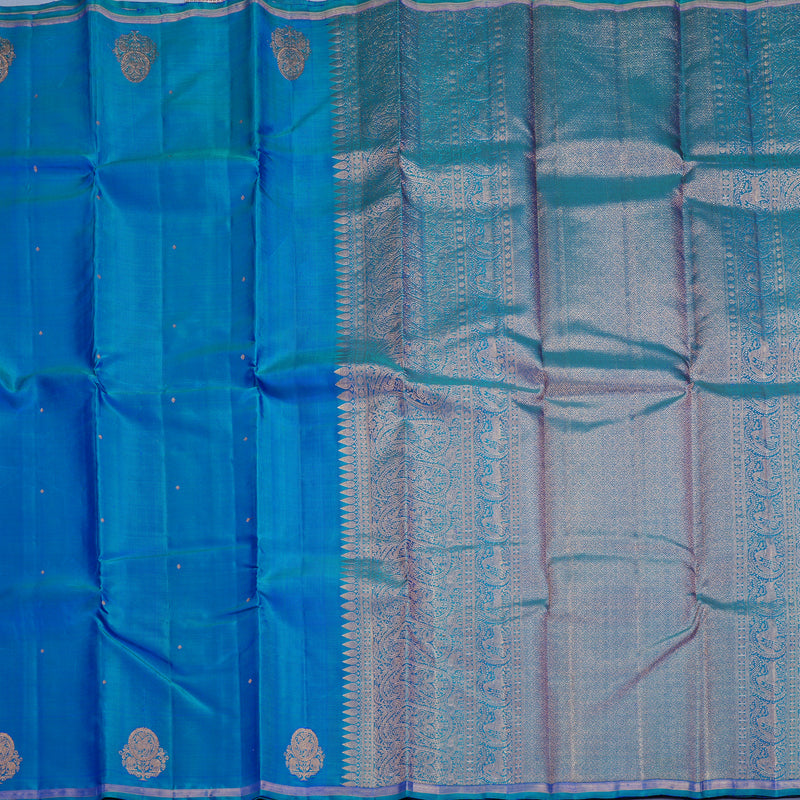 Hayagrivas Handloom Mayilkazhuthu Kanjivaram Silk Saree KBF257E25-6