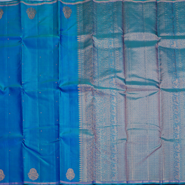 Hayagrivas Handloom Mayilkazhuthu Kanjivaram Silk Saree KBF257E25-6