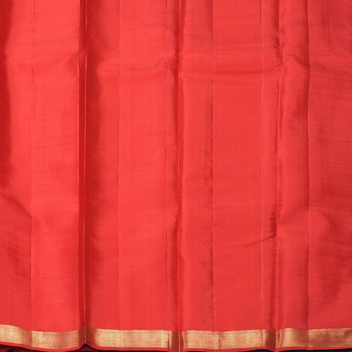 Hayagrivas Handloom Tomato Red Kanjivaram Silk Saree KBF257E3-3
