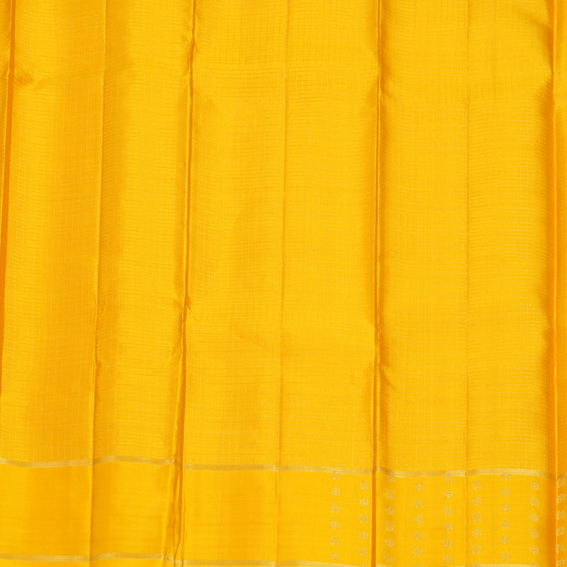 Hayagrivas Handloom Yellow Kanjivaram Silk Saree KBF257E32-3