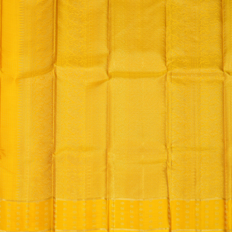Hayagrivas Handloom Yellow Kanjivaram Silk Saree KBF257E32-3