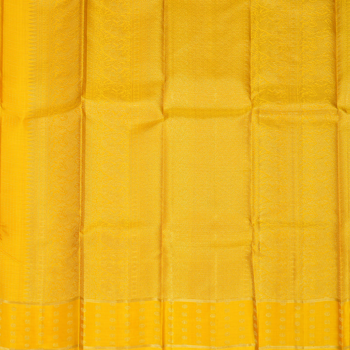 Hayagrivas Handloom Yellow Kanjivaram Silk Saree KBF257E32-3
