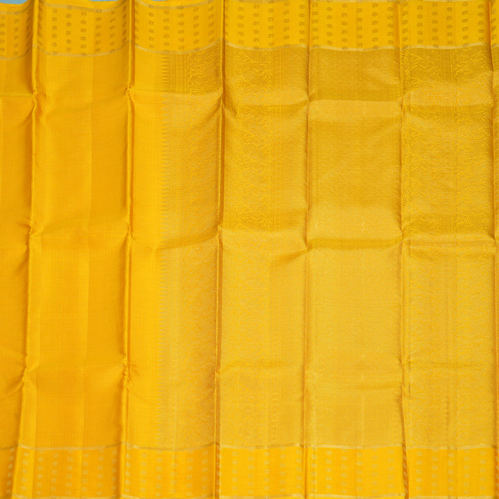 Hayagrivas Handloom Yellow Kanjivaram Silk Saree KBF257E32-3