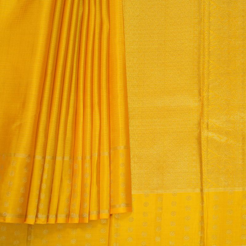 Hayagrivas Handloom Yellow Kanjivaram Silk Saree KBF257E32-3