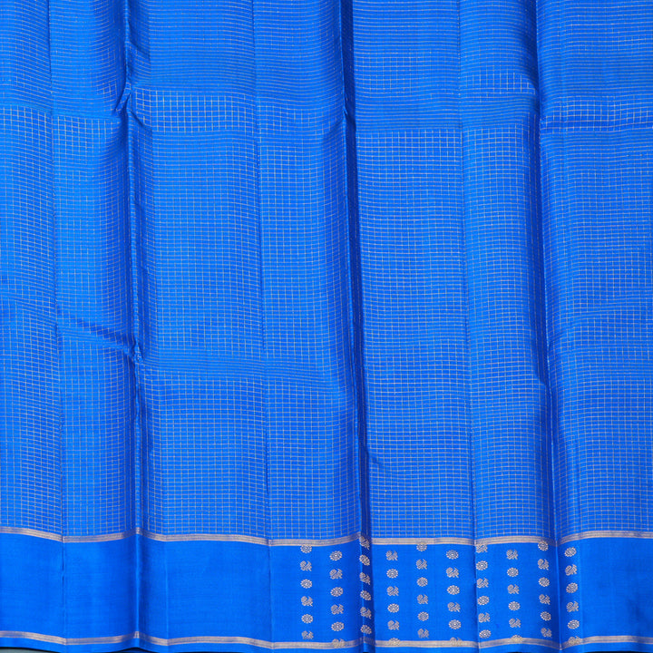 Hayagrivas Handloom MS Blue Kanjivaram Silk Saree KBF257E32-5