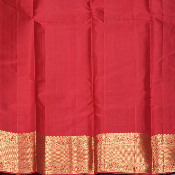 Hayagrivas Handloom Red Kanjivaram Silk Saree KBF257E36-11